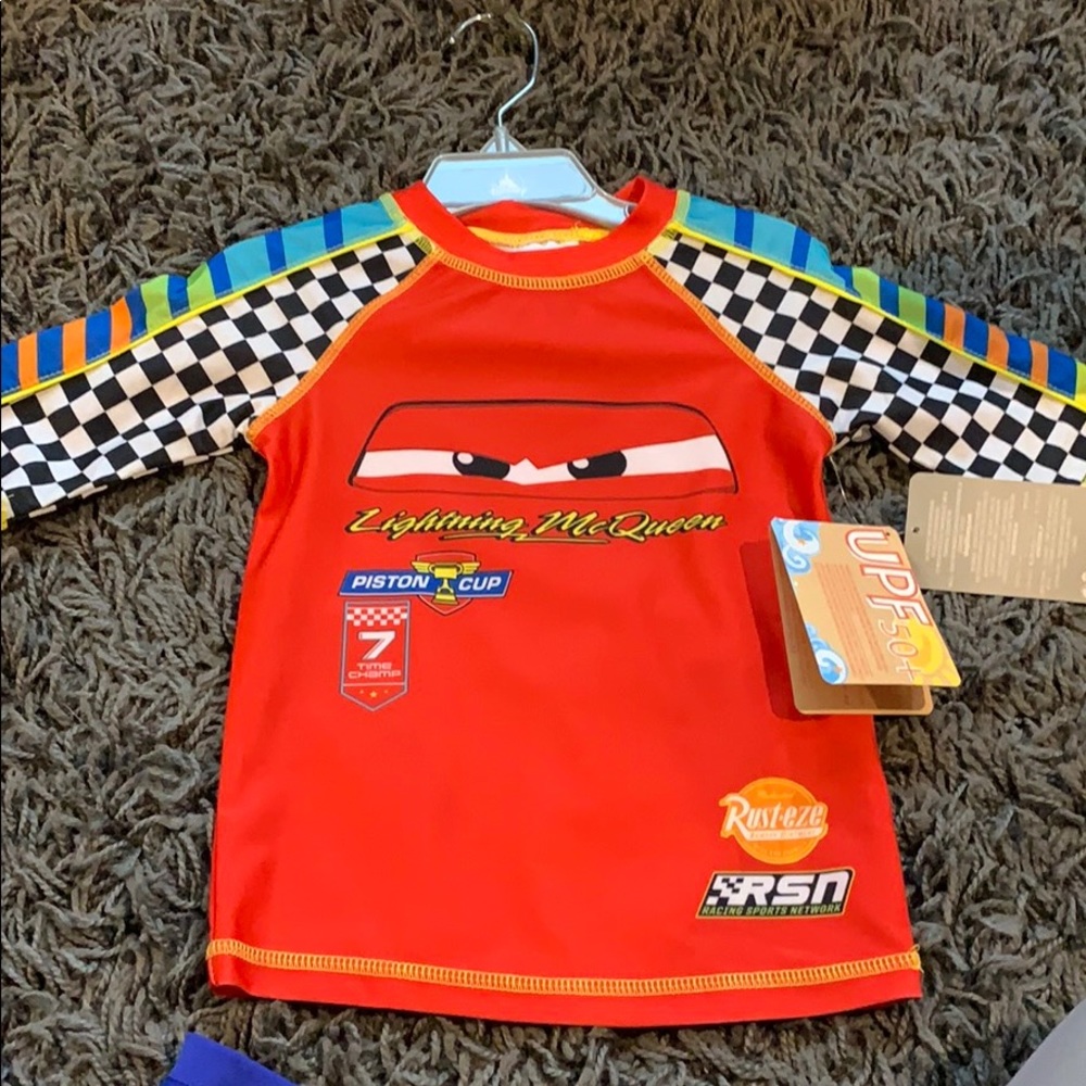 Disney lightning McQueen sun shirt